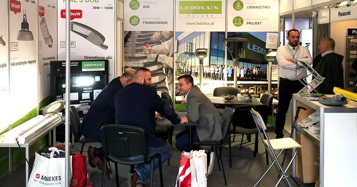 Ledolux stand at the Energetab