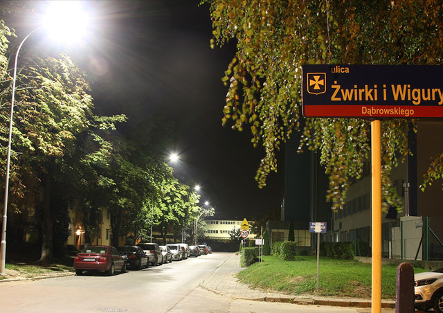 Street LED luminaires in Rzeszow Street LED luminaires in Rzeszow