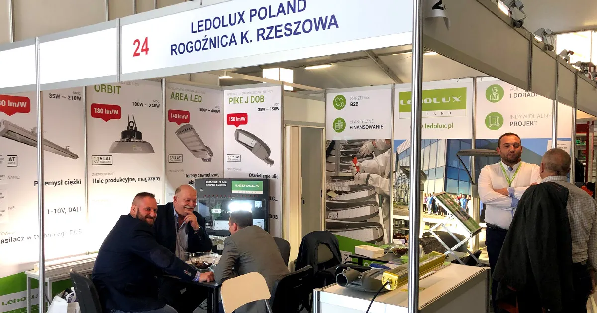 Ledolux stand at the Energetab