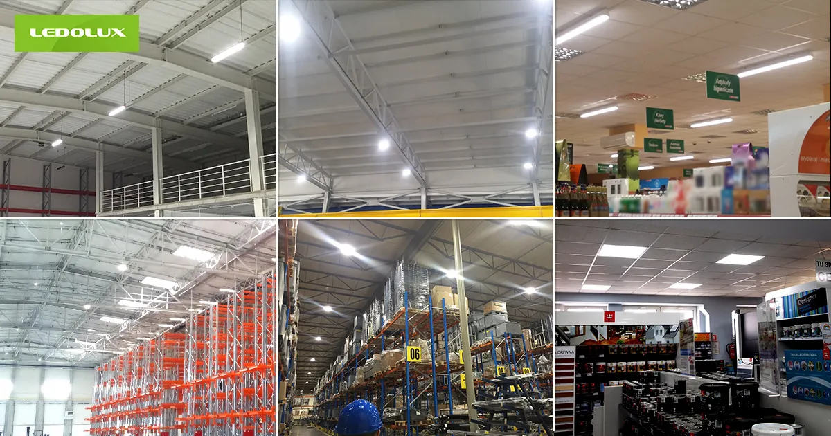 Industrial LED lighting projects Industrial lighting, implemented by the manufacturer Ledolux Poland